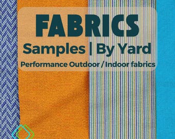 Samples and fabrics by yard for outdoor use Water Resistant High Quality Outdoor Fabric in Bold Colors, Perfect for Cushions, fade resistant