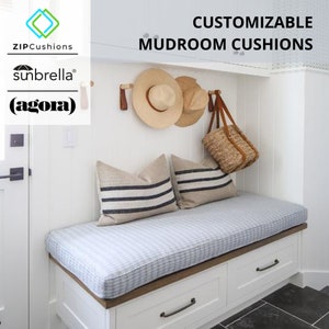 Custom Shape Mudroom Cushions,Indoor bench cushion,custom seat cushion, Reading nook