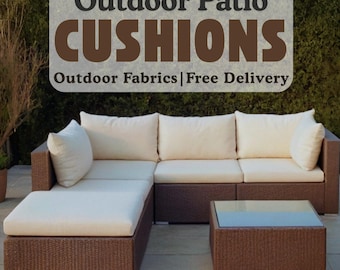 Custom Outdoor Patio Cushion | Waterproof Custom Cushion| Custom Fit Patio Seat Cushion | Stylish Patio Cushion | Outdoor Furniture Cushion