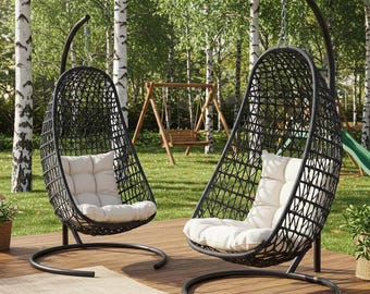 Custom Outdoor Hanging Chair Cushion – Sunbrella Egg, Papasan, Round Patio Swing Pad