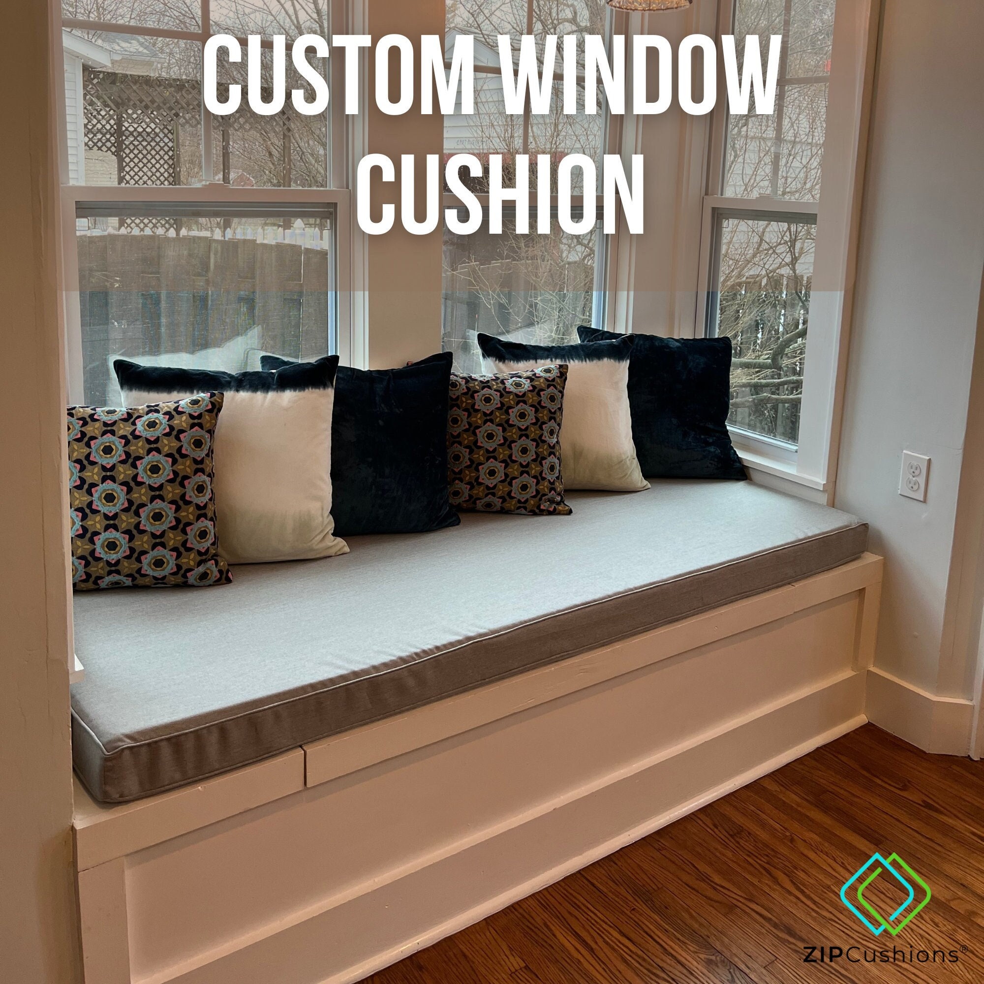 Custom Window Seat Cushion Easy Cleaning and Free Etsy UK