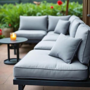 3&quot; Outdoor Cushion with Piping | Custom Patio Cushions | Sunbrella Cushions | Outdoor Furniture Cushions