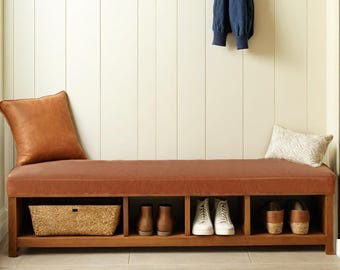 Custom 3-Inch Faux Leather Bench Cushion – For Window Seats, Mudroom  Dining Benches