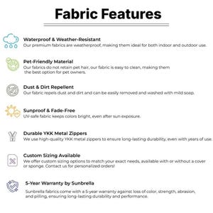 Custom Round Daybed Cushion – Fade-Proof, Weather-Resistant Sunbrella or Agora Fabrics for Outdoor Comfort. afbeelding 6