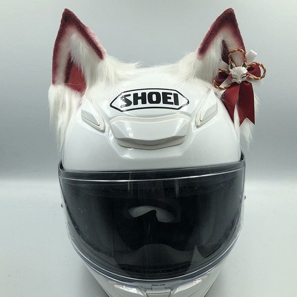 Fox Ears Motorcycle Helmet Etsy