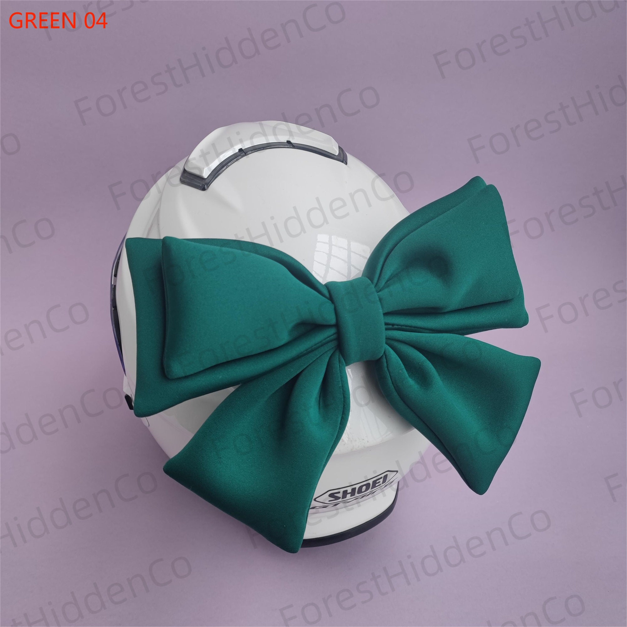 Multicolor Bows on Helmet, Big Bowknot Ski Helmet Decoration Women's