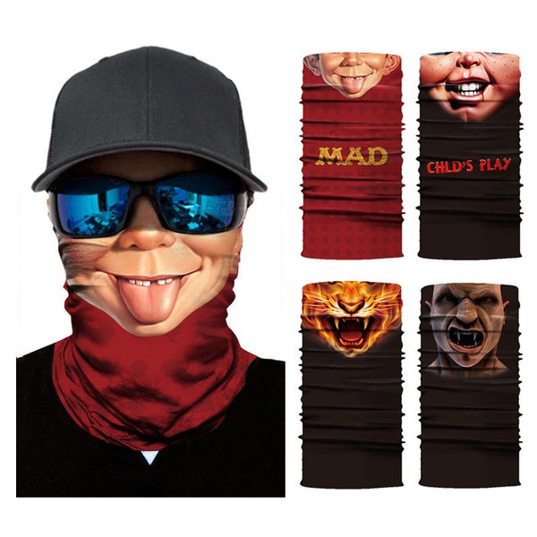 Neck Gaiter Funny Etsy