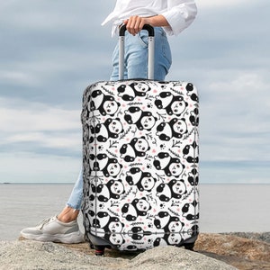 ZICANCN Funny Pandas Pink Unisex Large Duffle Bag for Travel