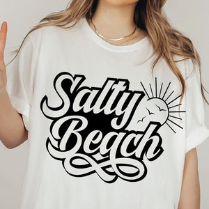 Salty Beach Please svg / Sommer svg / Strand Shirts svg / Strand svg / Sommer svg svg / digitale Datei Silhouette Cricut