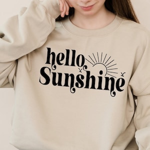 Hola Sunshine SVG/ sunshine svg/ Summer Quote svg Archivo digital svg/ png dxf/ eps Silhouette Cameo/ Cricut