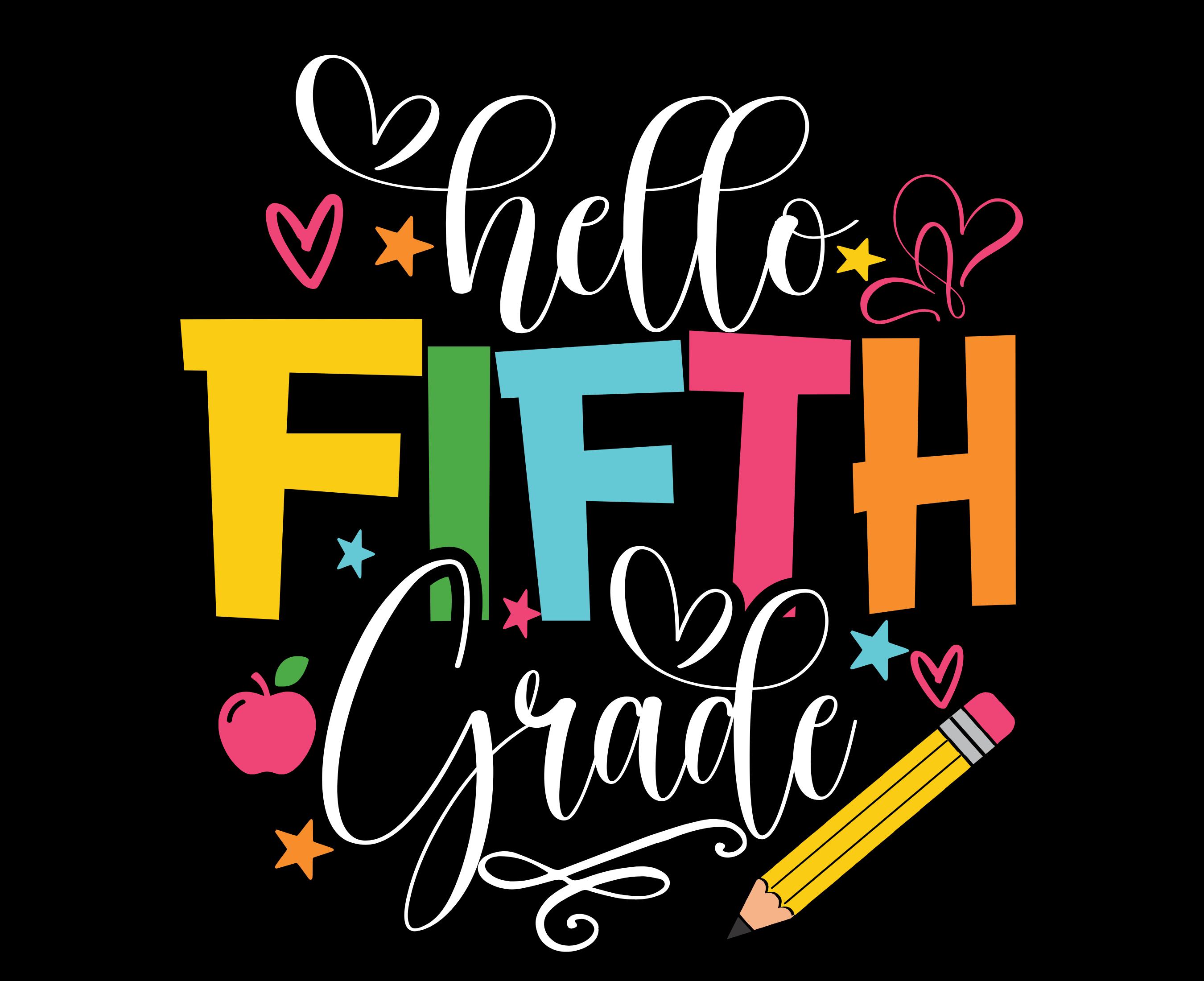 Hello Fifth Grade - Etsy