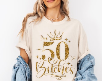 50th Birthday Girl SVG Bundle, Cricut Silhouette (Digital Download)