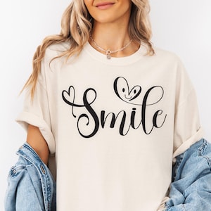 Smile Svg, Happy Face, Inspirational Cricut File (Digital Download)