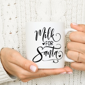Melk voor Santa SVG, Santa Cut File, Santa svg, Kerstmis svg, Santa Milk svg