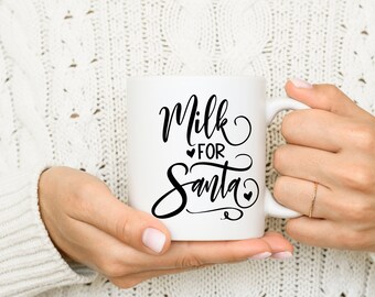 Milk for Santa SVG, Christmas Cut File (Digital Download)