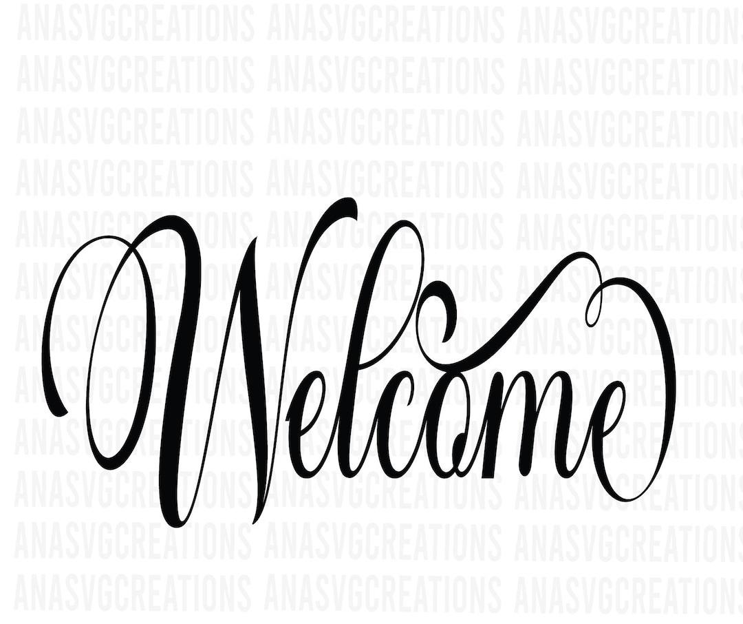Welcome Sign SVG, Welcome Mat, Home Decor (digital File) - Etsy
