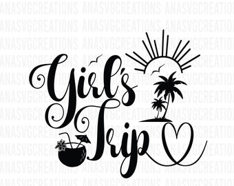 Vacation  Shirt Svg Girls Trip Cheaper Than Therapy  Svg| Best friend Vacation Svg  Shirts Vacation Svg, Friendship trip Svg, digital file