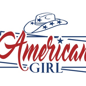 American Girl svg , 4 de julio Camisa svg 4 de julio svg, Día de la Independencia svg, USA svg, Archivo digital para Cricut , Silueta