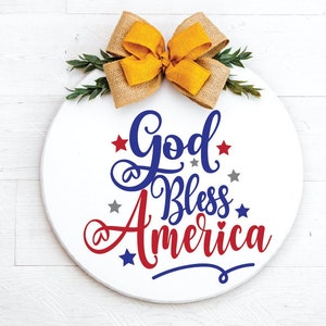 God Bless America svg, 4 de julio svg, Independence Day svg, USA svg, Digital file for Cricut, Silhouette