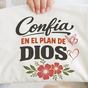 Confía en el Plan de Dios PNG ,Frase cristiana inspiradora , Diseño religioso .descarga inmediata , for sublimación image 9