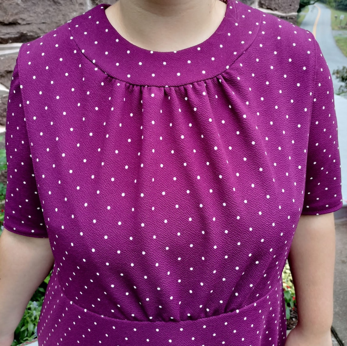 BUNDLE Round Yoke Leia Dress Pattern Women's Modest Dress, Cape Dress