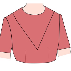Nursing Dress Pattern Add-On Women's Modest Dress, Cape Dress Knit Fabric NITA patterns image 4