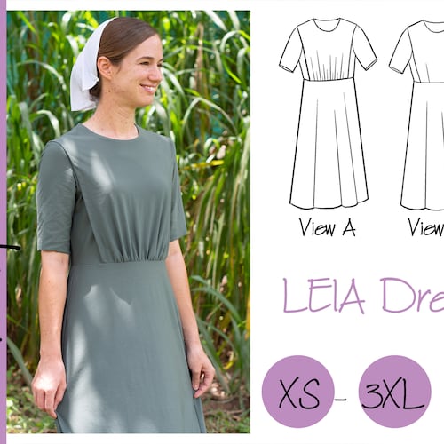 PDF Leia Cape Dress Sewing Pattern Womens Modest Dress - Etsy
