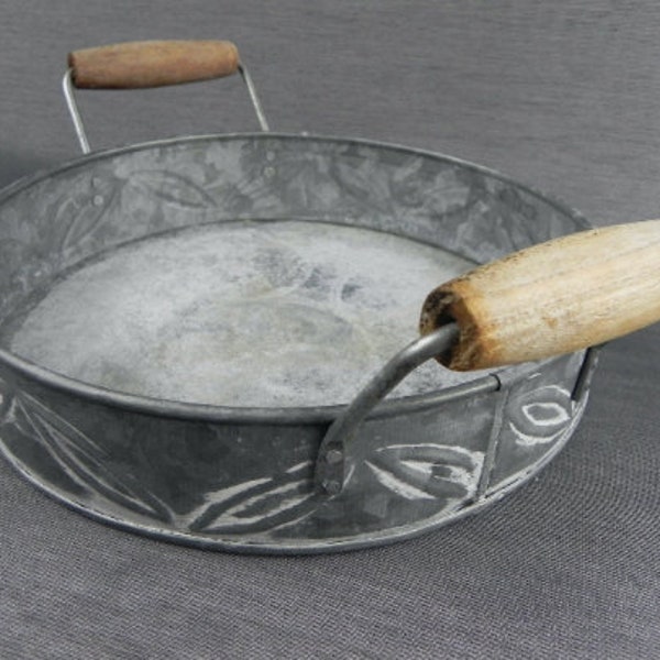 Round Metal Tray Etsy