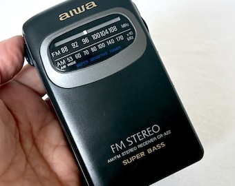 Aiwa 1980s Transistor Radio | Super Bass AM FM Stereo CR-A22 | Tested & Working