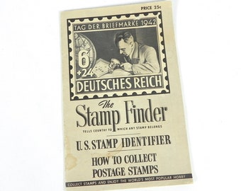 De postzegelzoeker 1942 | Boekje met identificatiegegevens van de VS | Het Filatelistisch Instituut