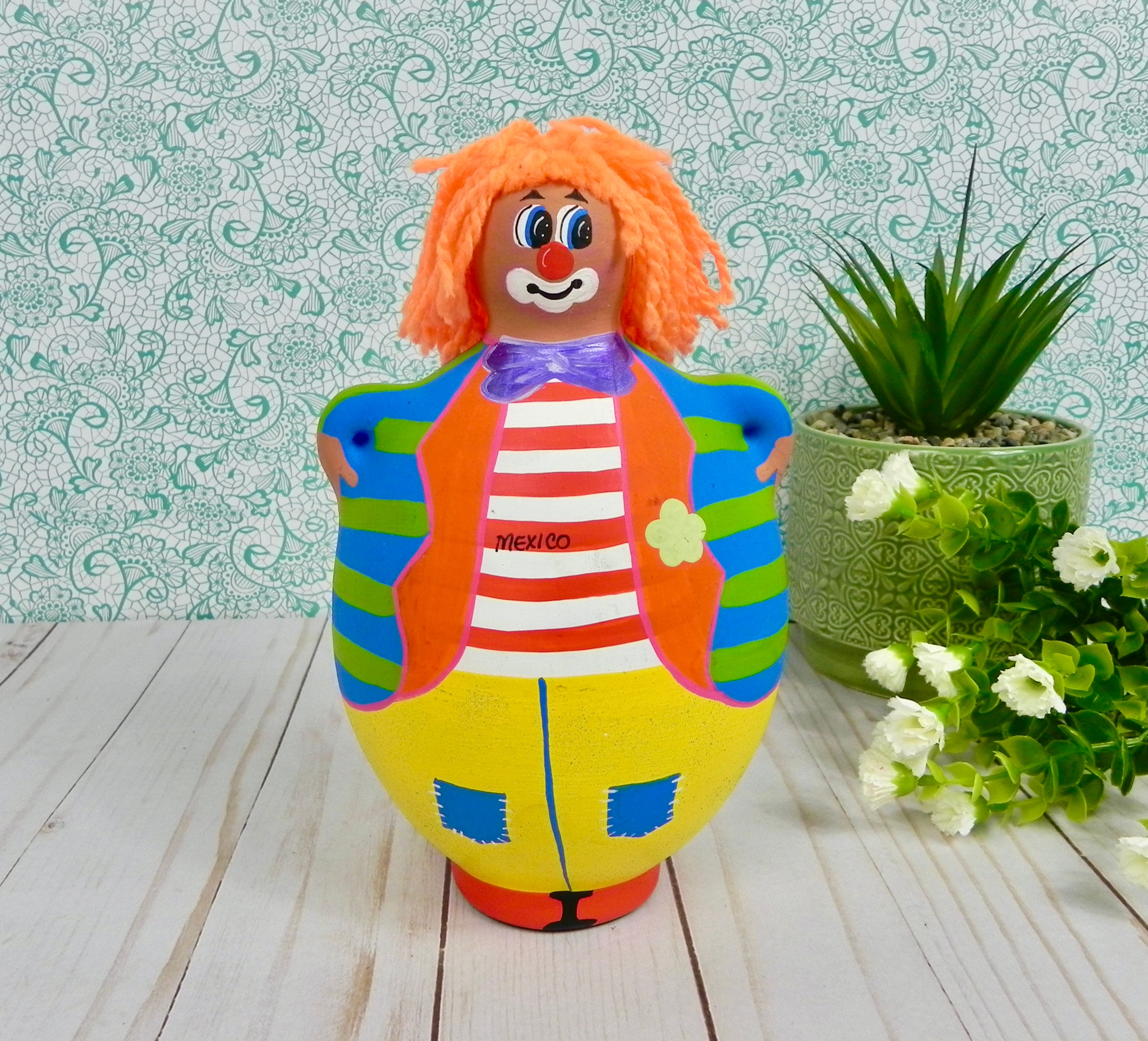 Ancien Culbuto Clown Roly Poly Vintage - Avec Sa Boîte D'Origine - Bon État