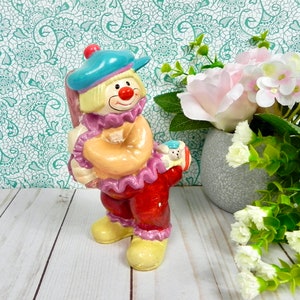 Keramik Baseball Clown Figur | Entzückende Clown Figur | Clown Sammlerstück