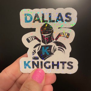 Adesivos de livros, Dallas Knights, hóquei, holográficos, adesivos kindle, adesivos para laptop