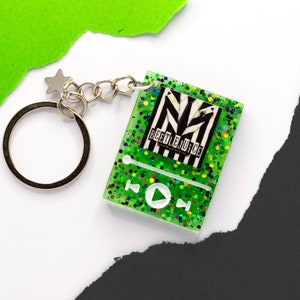 Beetlejuice Resin Keychain - Broadway Keychain - Music Player Keychain - Spotify Keychain - Personalized Custom Keychain - Resin