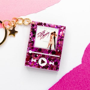 Dirty Dancing Resin Keychain - Broadway Keychain - Music Player Keychain - Spotify Keychain - Personalized Custom Keychain - Resin