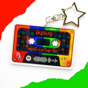 Heathers Musical Broadway Inspired Keychain - Custom Acrylic - Gift - Soundtrack - Personalized - Veronica JD Heather Chandler Duke McNamara