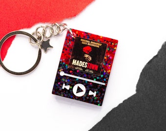 Hadestown Resin Keychain - Broadway Keychain - Music Player Keychain - Spotify Keychain - Personalized Custom Keychain - Resin