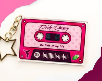Dirty Dancing Musical Movie Inspired Keychain - Custom Acrylic - Gift - Soundtrack - Frances Johnny Baby Swayze Time of My Life