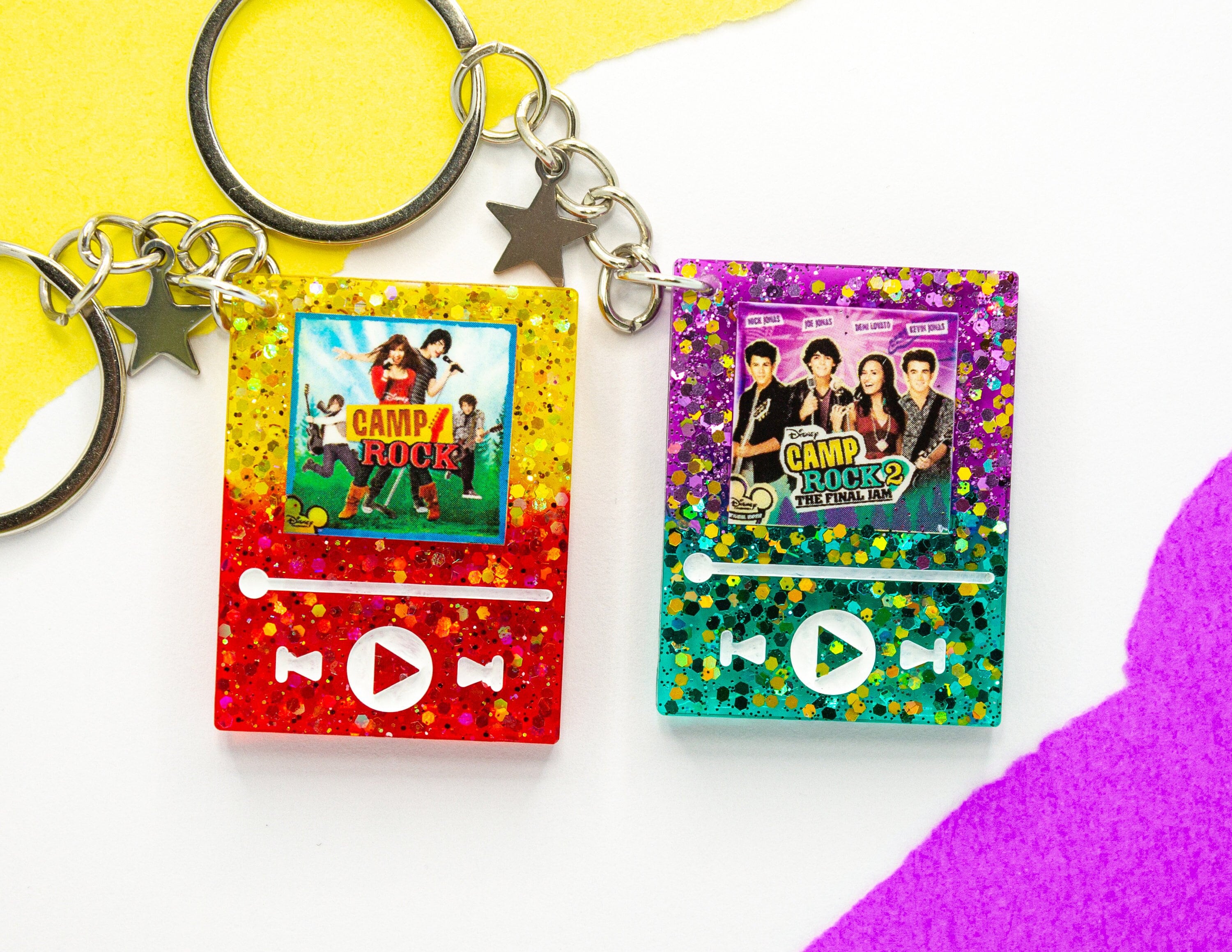 Camp Rock Resin Keychain - Broadway Keychain - Music Player