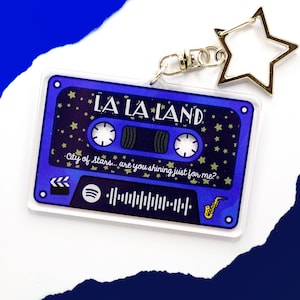 La La Land Musical Movie Inspired Keychain  Custom Acrylic Gift Soundtrack Mia Sebastian Seb's City Of Stars Musical Broadway - Personalized