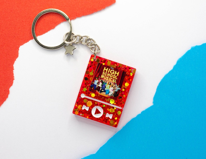 High School Musical Resin Keychain - Broadway Keychain - Music Player ...