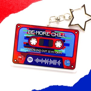 Be More Chill Musical Broadway Inspired Keychain - Custom Acrylic - Gift - Soundtrack - Personalized - Michael Jeremy BMC Boyf Riends