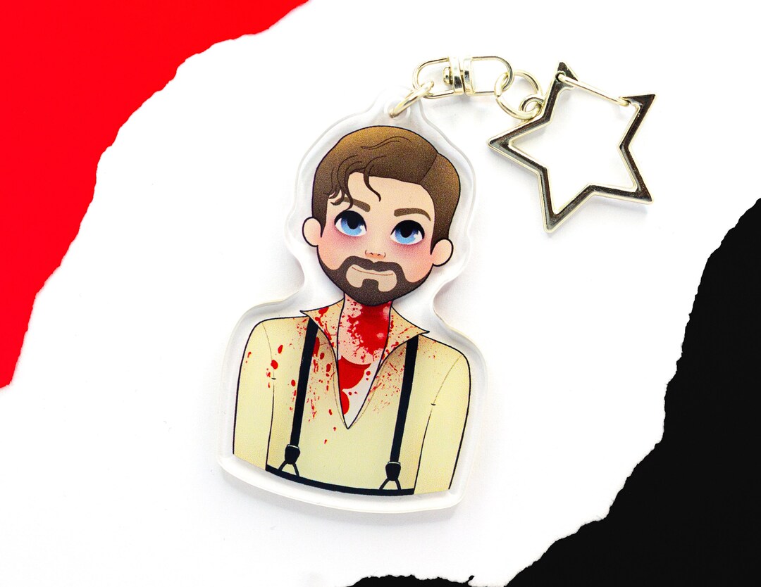 Aaron Tveit Sweeney Todd Inspired Acrylic Keychain - Broadway Keychain ...