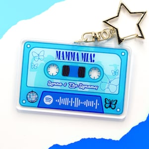 Mamma Mia Musical Movie Inspired Keychain - Custom Acrylic - Gift - Soundtrack - Donna Dynamos Sophie Greece Dancing Queen