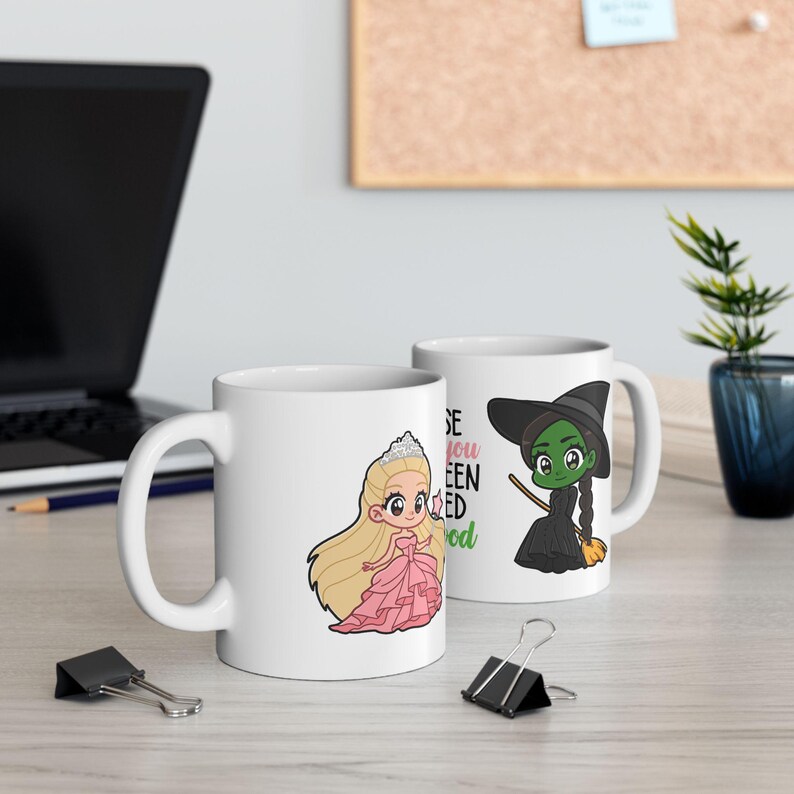 Musical Coffee Mug, Wicked Mug, Perfect for Broadway Fans Gift, Broadway Coffee Cup, Wicked, Glinda, Elphaba, For Good, Musical, Theatre image 11