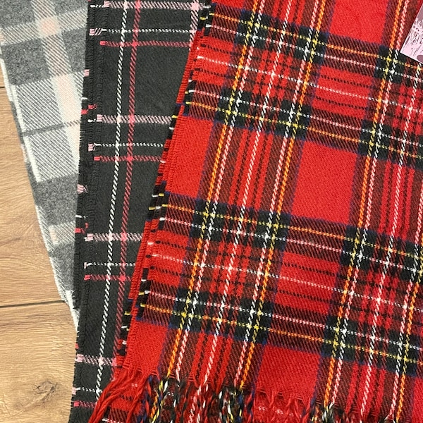 Unisex Schotse Tartan Sjaals Checks sjaal zachte plaid Winter Sjaal Tartan Check Style