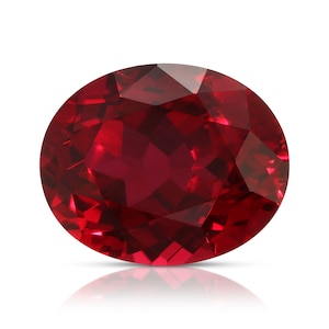 Oval Hydrothermal Lab Grown Ruby