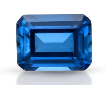 thumbnail interactive-video image 1 of Lab-Created Blue Spinel Loose Gems - Octagon Cut, Various Sizes & Packs, Eye Clean 1 of 3