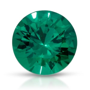 Round Lab Grown Emerald