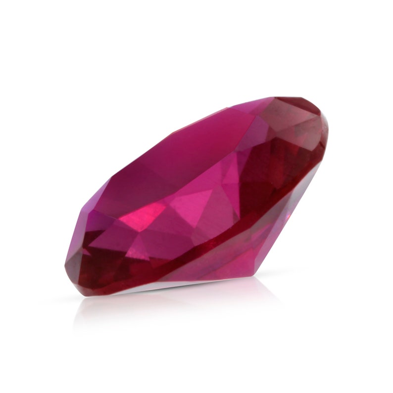 Oval Lab Grown Ruby image 2